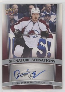 2015-16 Upper Deck Signature Sensations Dennis Everberg #SS-DE Auto