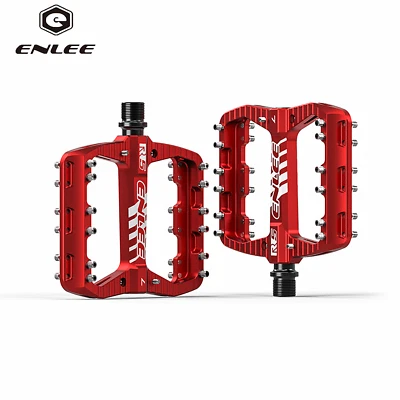 Pedales de rodamiento sellados antideslizantes de una pieza de aleación de aluminio para bicicleta ENLEE 9/16 pulgadas Foto 1 de 4