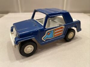 Vintage~1970 ~TootsieToy, 3-3/4" Jeepster ~ Dark Blue, USA Eagle, Nice! 