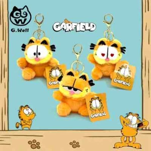 Animazione Cartoni Animati Kawaii Garfield Peluche Bambola Portachiavi Borsa Ciondolo Gioielli - Foto 1 di 12