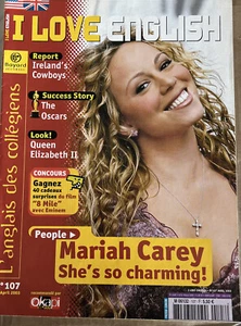 MARIAH CAREY I Love English FRENCH Magazine 2003 RARE FREE WALKER’S CRISPS BAGS - Picture 1 of 1