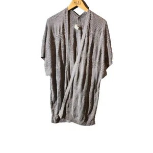 Lululemon Free To Coast Wrap Eggplant One Size Cotton Poly Silk Sweater Shawl - Picture 1 of 5