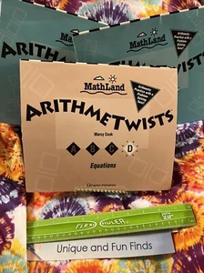 Arithmetwists Book D: Equations & Number combinations MathLand 3 Books - Picture 1 of 6