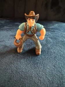 Lincoln Logs Sheriff blaues Hemd Cowboy Western Frontier ca. 2 cm - Bild 1 von 13