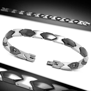 Armband Herren Wolfram Und Keramik Schwarz Magnetisch 20cm B0084ILR - Bild 1 von 1
