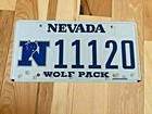 Nevada Wolf Pack License Plate 