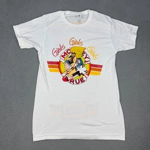 Motley Crue Shirt Adult Small White Short Sleeve 2022 Stadium Tour - Picture 1 of 11