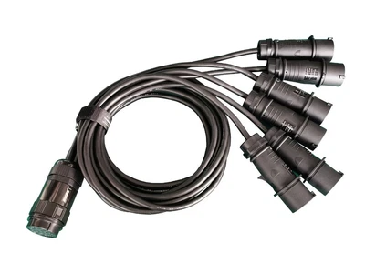 High Quality 6 Way 19pin Socapex To CEE16A Socket Cable 2M Length - Image 1 of 3