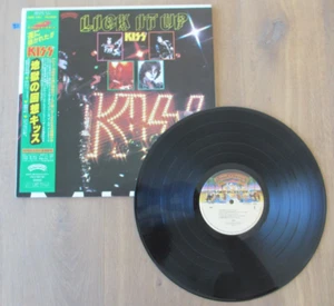 KISS- LICK IT UP LP ORIGINAL 1983 JAPAN VINYL RECORD POLYSTAR 28S-181 w/OBI RARE - Picture 1 of 6