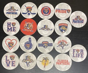 Lot Of 18 Florida Panthers Hockey NHL 4’’ Round Cardboard Coasters Gift Idea - Picture 1 of 1