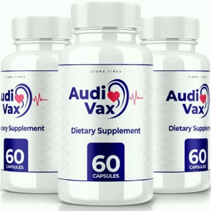 (3 Pack) Audi Vax Dietary Pills for Enhanced Hearing & Reduced Inflammation - Picture 1 of 8