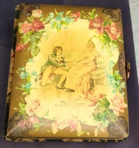 Antique Hard Cover Photobook – Beautiful Print Cover – Cloth Covering – GDC - Picture 1 of 13
