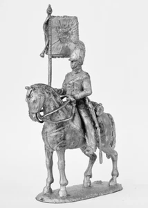Fanen-Junker del Reggimento Dragoni, 1812-14. Soldatino giocattolo di latta 1/32 (54mm) - Foto 1 di 7
