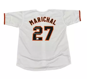 Juan Marichal FULL NAME Signed Giants Custom White Jersey Beckett Wit BAS COA - Picture 1 of 3