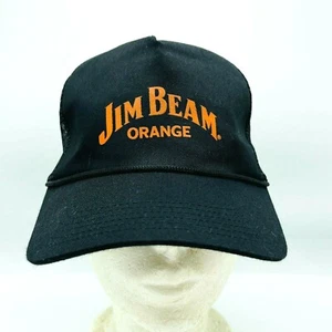 Cappello berretto maglia camionista arancione Jim Beam taglia unica nero - Foto 1 di 8
