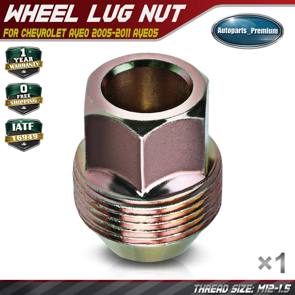 Зажимная гайка колеса M12-1,5 для Chevrolet Aveo 2005-2011 Aveo5 Pontiac G3 Wave Wave5 - Изображение 1 из 4
