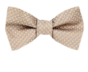 Men's 100% Silk Designer Self Tie Woven Bowtie- NWT - Picture 1 of 3