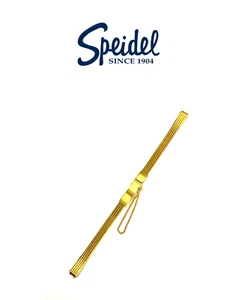 1827/10 Speidel watch bands 6mm lugs gold plated stainless steel safety chain - Picture 1 of 2