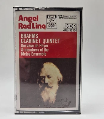 Brahms: Clarinet Quintet Gervase de Peyer / Melos (Cassette Tape Angel Redline) - Image 1 of 4