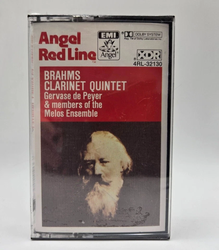 Brahms: Clarinet Quintet Gervase de Peyer / Melos (Cassette Tape Angel Redline) - Image 1 of 4