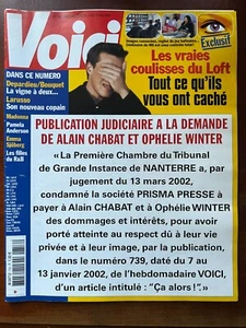 Voici du 6/05/2002; Loft Story/ Madonna/ Pamela Anderson/ Emma Sjöberg/ Larusso - Afbeelding 1 van 2