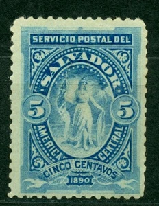 El Salvador 1890, Allegorical Figure, 5C, SC# 31, MH 2509 - Picture 1 of 2