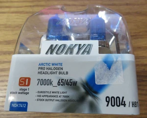 NOKYA NOK7412 ARCTIC WHITE PRO HALOGEN HEADLIGHT BULB 7000k_65/45w STAGE 1 - Picture 1 of 3