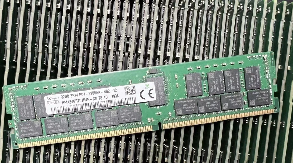 SK Hynix 32GB DDR4 3200 2Rx4 PC4-25600 HMA84GR7CJR4N-XN 288pin Server RDIMM RAM - Image 1 of 1