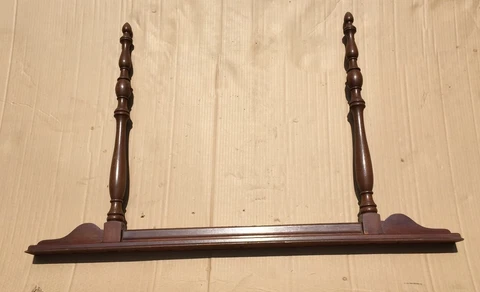 Vintage Dresser Mirror Wood Frame Antique Cover