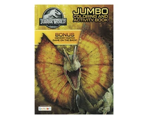 Jurassic World Coloring & Activity Book plus Memory Game in the back - Picture 1 of 9
