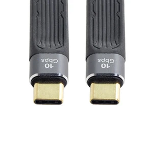 Type-C USB-C Male to Male USB 3.1 10Gbps Flat Slim FPC Data Cable 13cm Type-C - Picture 1 of 1