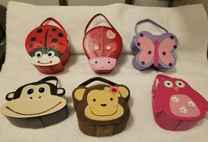 Claire's Girls Mini Purse Jewelry Holder Pink Owl Flowers Cute - Picture 1 of 4