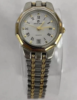 Pierre Cardin 25mm Silver/Gold Tone Date Quartz Watch w/Bracelet & New Battery - Image 1 of 4
