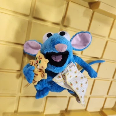 VINTAGE Disney Tutter Plush Bear In the Big Blue House Mouse Kitty Blanket C14 - Image 1 of 4