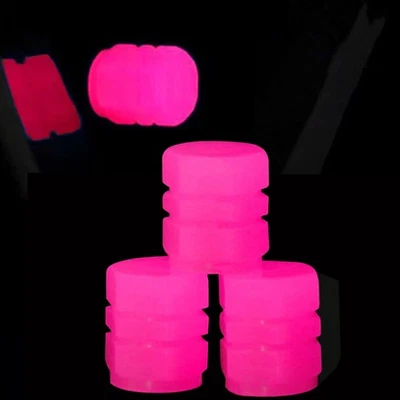 Car Tire Valve Cap Car Accessories Car Wheel Fluorescent Tool Pink Accessories - Image 1 of 4