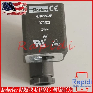 For Parker 481865C2 481865C2F 24VDC 9W Magnetic Control Solenoid Valve Coil - Picture 1 of 6