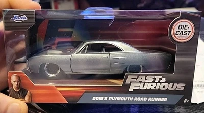 Jada Fast & Furious: Dom's Plymouth Road Runner 1/32 Gray Diecast New/ Sealed - Image 1 of 4