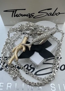 Massive Thomas Sabo Kette & Carrier & Pave Hai 🦈 & große Koralle Rarität - Bild 1 von 9