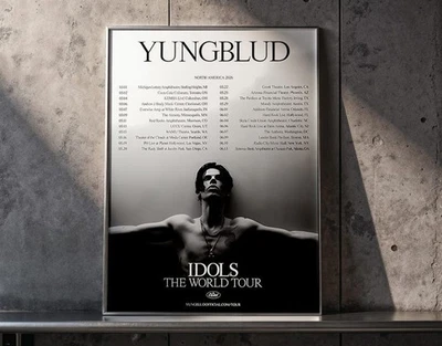Yungblud North America 2026 Poster  Idols The World Tour Print  Alternative Rock - Image 1 of 4