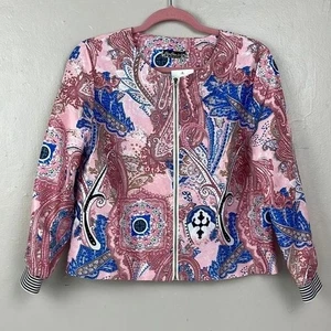 Chan Chan Fashion Pink Blau Full Zip Übergangsjacke Neu mit Etikett Gr. XL - Bild 1 von 10