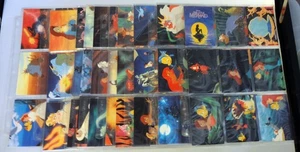 Little Mermaid 1991 Complete Base Set Stickers Color In & Stand Up Cards SLEEVED - Picture 1 of 10