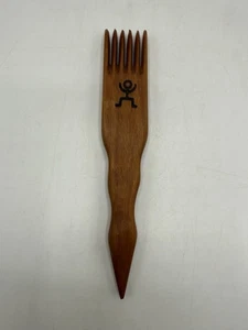 Howell Little Man Tapestry Beater Fork Handcarved Wood Weaving Tool /ro - Picture 1 of 9