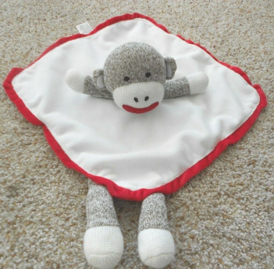 Baby Starters Crema y Rojo Calcetín Mono Sonajero Lovey 2013 Foto 1 de 1