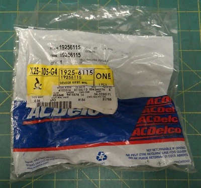 Kit de sensor de velocidad de rueda delantera ACDelco GM 19256115 Chevy Saturn Pontiac 2007-15 Foto 1 de 4