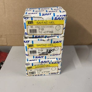 Dischi abrasivi con gancio e anello SAITAC-VEL grana 400.500.600 diametro 125 mm Joblot - Foto 1 di 3