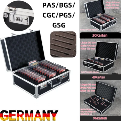 TCG Schutzkoffer für gegradete Sammelkarten zb PSA BGS Pokemon mit 3/4/6 Fächern - Bild 1 von 4