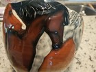 Happy Appy Valley Studios Artisan 9" D Handpainted Horse Bowl  1989