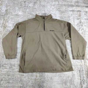 REMINGTON Sweatshirt Men's Large Brown 1/4 Zip Fleece Hunting Outdoor Jacket - Picture 1 of 12