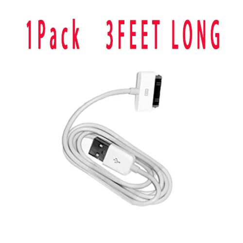 LOTE de cable de datos de carga USB de 3 pies y 30 pines para iPad 1/2/3 iPod Nano 1-6 Foto 1 de 4