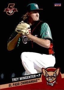 2018 EL Paso Chihuahuas Choice #35 Trey Wingenter Madison Alabama Baseball Card